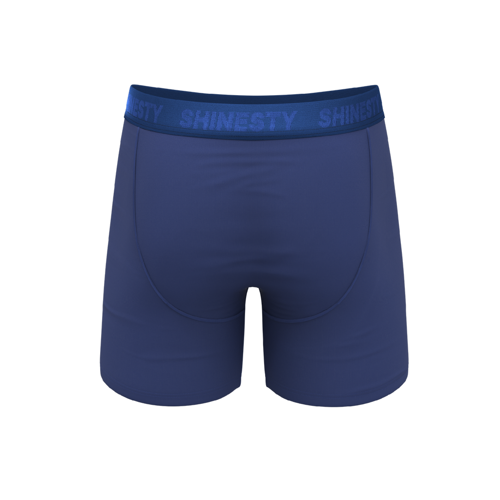 The Bloom Moon | Tonal Navy Ball Hammock® Pouch Underwear With Fly - Shinesty