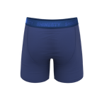 The Bloom Moon | Tonal Navy Ball Hammock® Pouch Underwear With Fly - Shinesty