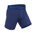 The Bloom Moon | Tonal Navy Ball Hammock® Boxer - Long Leg - Shinesty