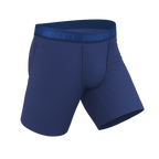 The Bloom Moon | Tonal Navy Ball Hammock® Boxer - Long Leg - Shinesty