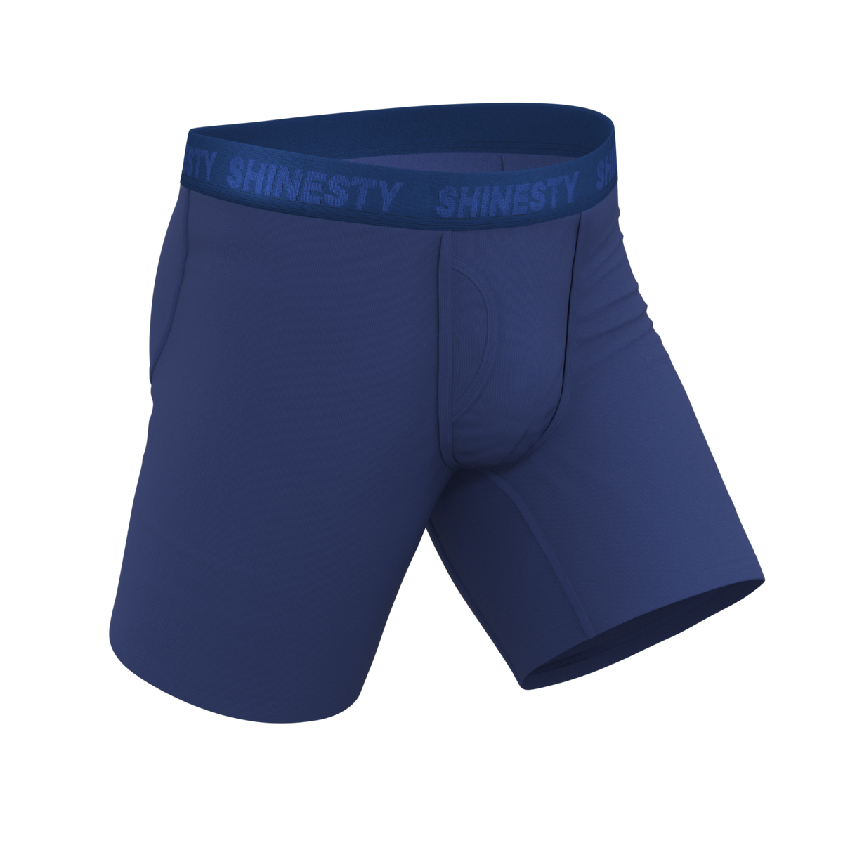 The Bloom Moon | Tonal Navy Ball Hammock® Boxer - Long Leg - Shinesty