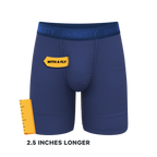 The Bloom Moon | Tonal Navy Ball Hammock® Boxer - Long Leg - Shinesty