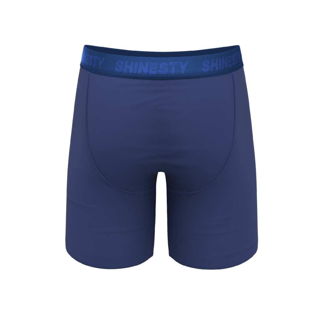 The Bloom Moon | Tonal Navy Ball Hammock® Boxer - Long Leg - Shinesty