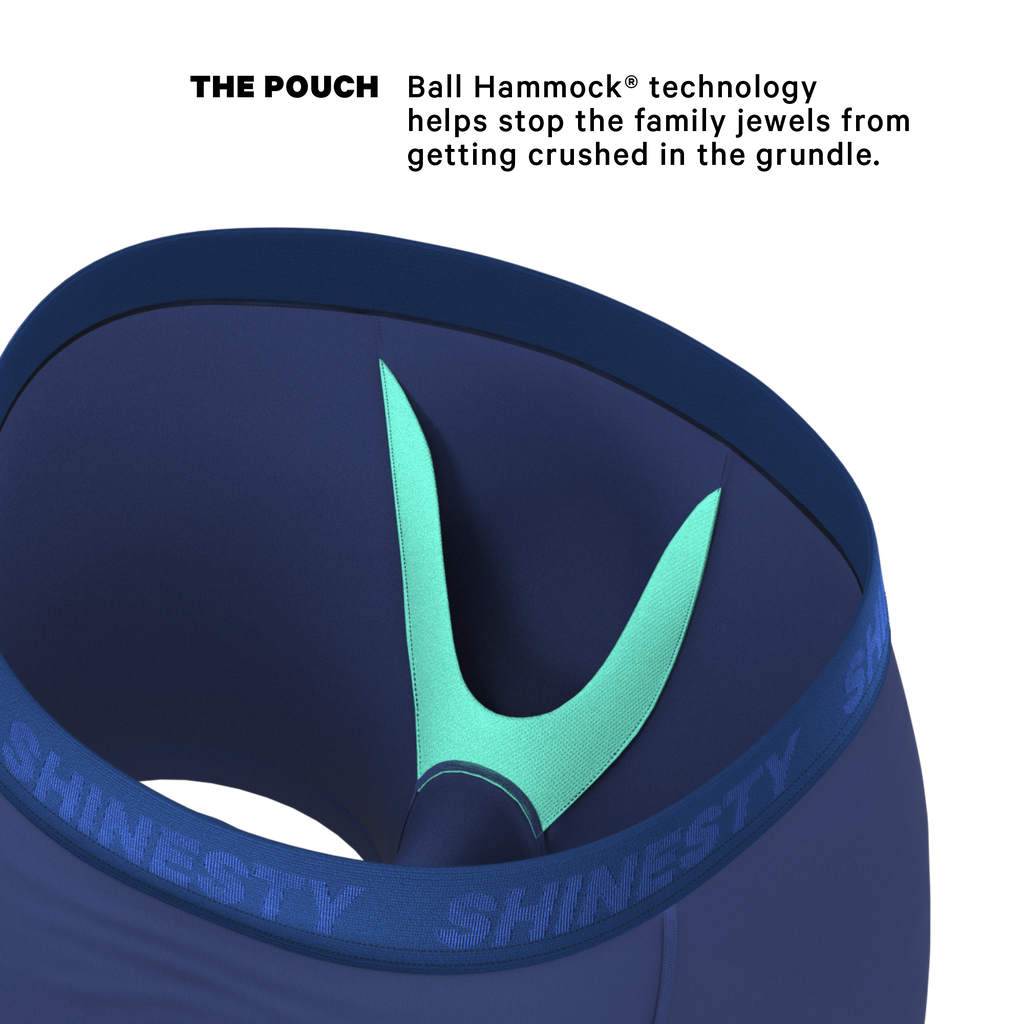 The Bloom Moon | Tonal Navy Ball Hammock® Pouch Underwear - Shinesty