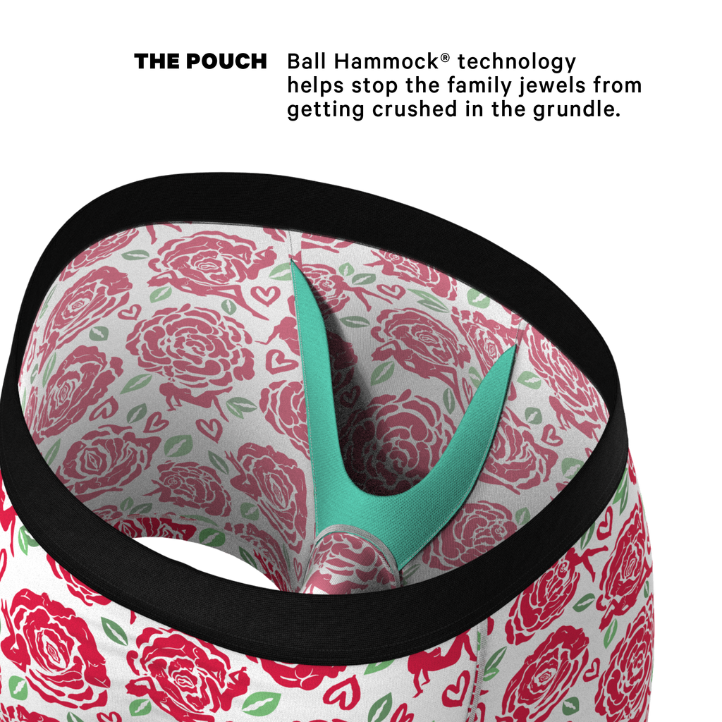 The Bloom With A View | Naughty Roses Ball Hammock® Pouch Underwear - Shinesty
