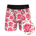 The Bloom With A View | Naughty Roses Ball Hammock® Pouch Underwear With Fly - Shinesty