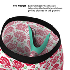 The Bloom With A View | Naughty Roses Ball Hammock® Boxer - Long Leg - Shinesty