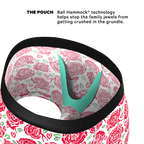The Bloom With A View | Naughty Roses Ball Hammock® Pouch Trunks Underwear - Shinesty