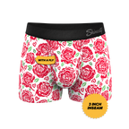The Bloom With A View | Naughty Roses Ball Hammock® Pouch Trunks Underwear - Shinesty