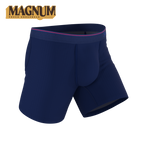 The Blueberry Pie | Red Tip Navy Ball Hammock® Magnum Big Pouch Underwear - Shinesty