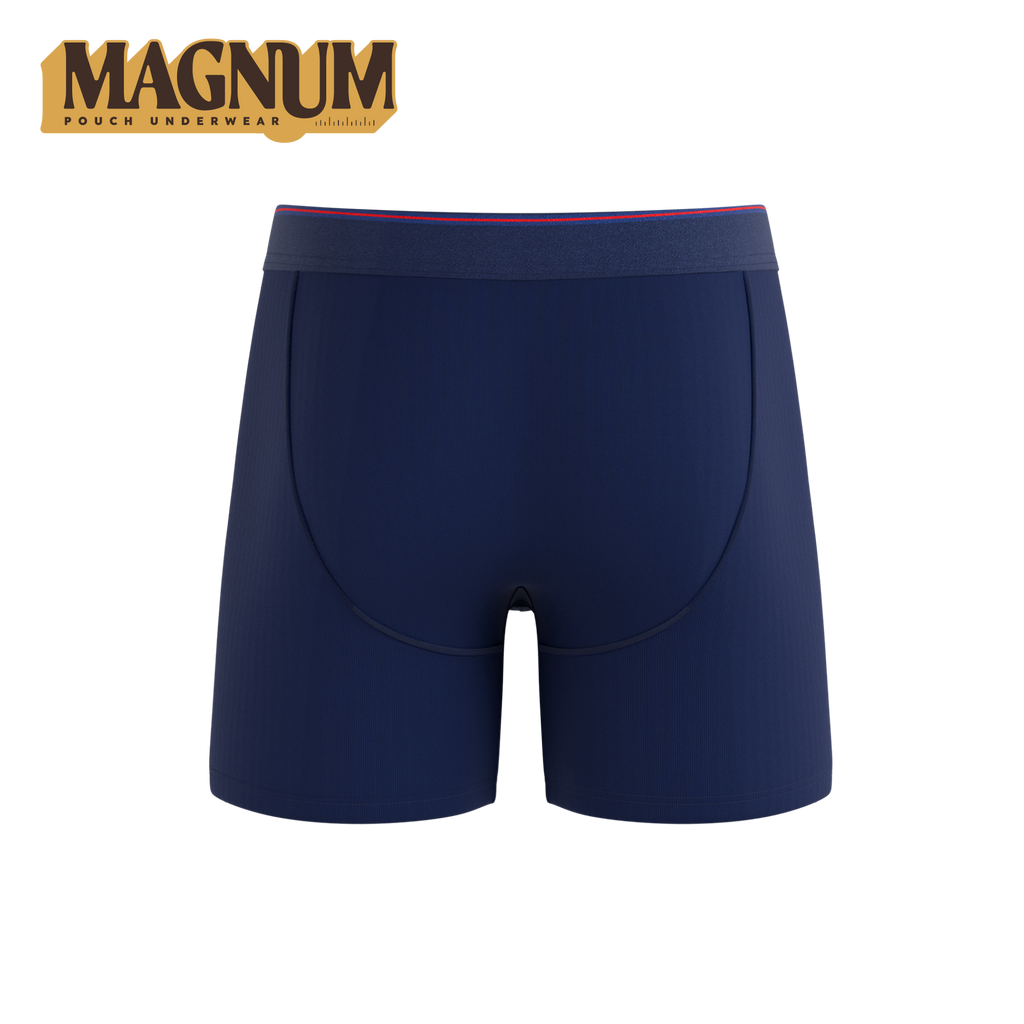 The Blueberry Pie | Red Tip Navy Ball Hammock® Magnum Big Pouch Underwear - Shinesty