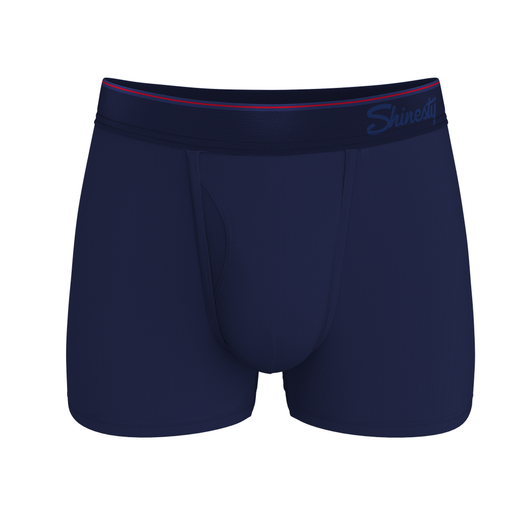 The Blueberry Pie | Red Tip Navy Ball Hammock® Pouch Trunks Underwear - Shinesty