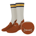 The Boat's Rockin' | Boat Shoe Heel Hammock™ Crew Socks - Shinesty