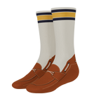 The Boat's Rockin' | Boat Shoe Heel Hammock™ Crew Socks - Shinesty