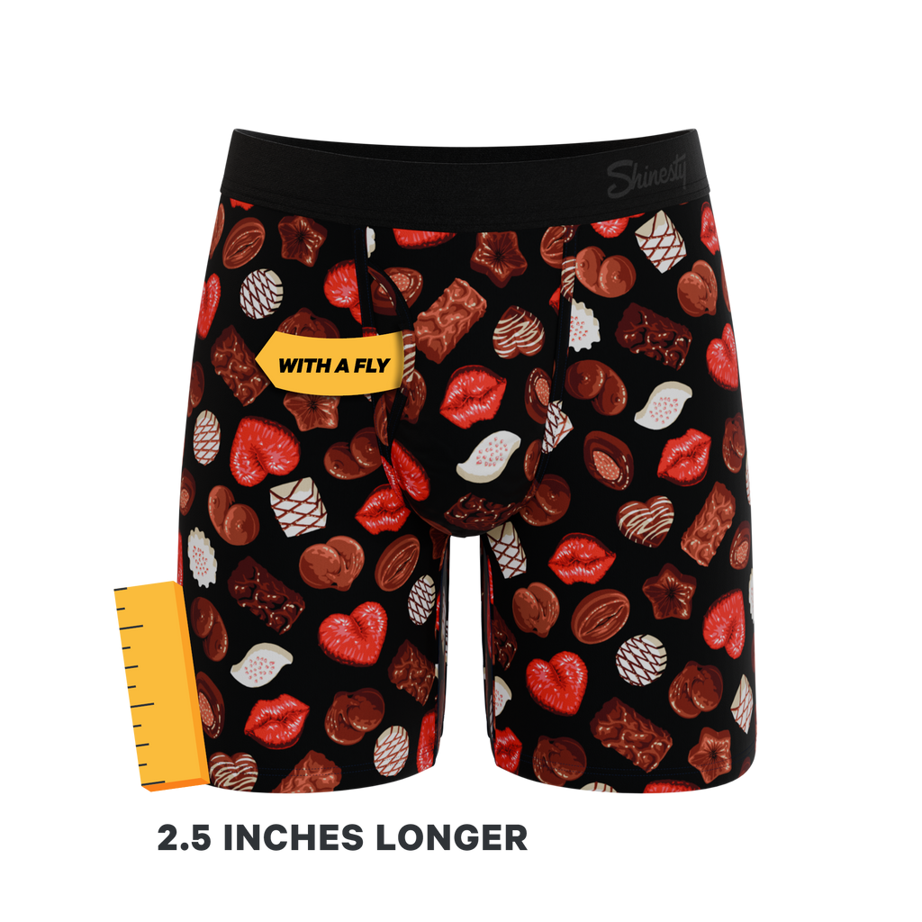 The Bonbons | Naughty Chocolate Ball Hammock® Boxer - Long Leg - Shinesty
