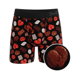 The Bonbons | Naughty Chocolate Ball Hammock® Pouch Underwear With Fly - Shinesty