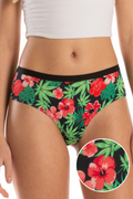 The Bongstera | Tropical Weed Cheeky Underwear - Shinesty