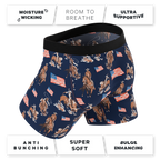 The Bootstraps & Chaps | Americana Cowboy Ball Hammock® Pouch Underwear - Shinesty