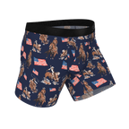 The Bootstraps & Chaps | Americana Cowboy Ball Hammock® Pouch Underwear With Fly - Shinesty