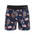 The Bootstraps & Chaps | Americana Cowboy Ball Hammock® Magnum Big Pouch Underwear - Shinesty