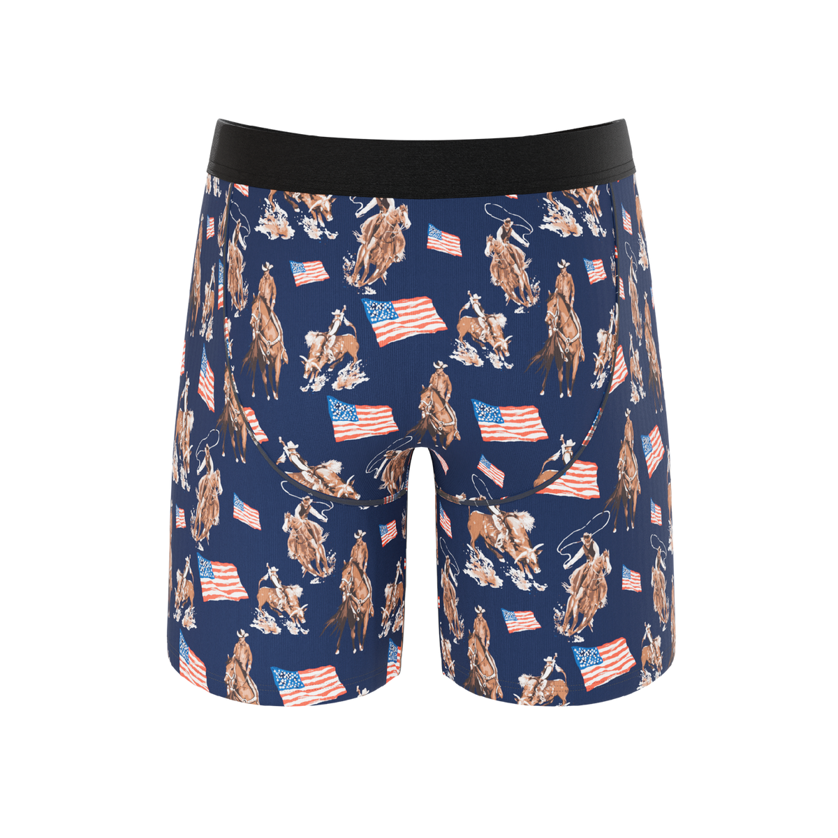 The Bootstraps & Chaps | Americana Cowboy Ball Hammock® Boxer - Long Leg - Shinesty