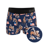 The Bootstraps & Chaps | Americana Cowboy Ball Hammock® Pouch Trunks Underwear - Shinesty
