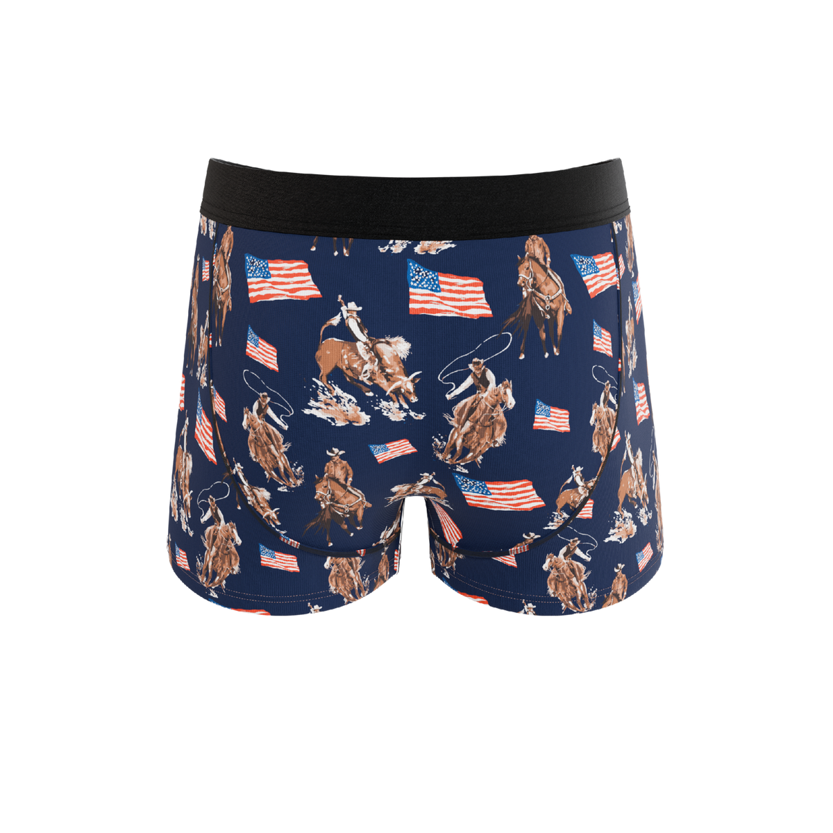 The Bootstraps & Chaps | Americana Cowboy Ball Hammock® Pouch Trunks Underwear - Shinesty