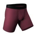 The Bordeaux | Mauve Ball Hammock® Boxer - Long Leg - Shinesty