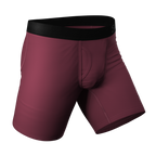 The Bordeaux | Mauve Ball Hammock® Boxer - Long Leg - Shinesty