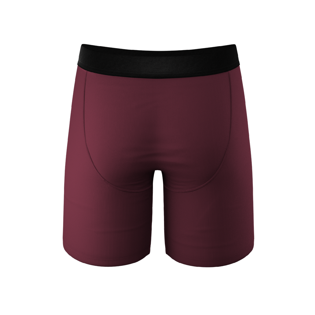 The Bordeaux | Mauve Ball Hammock® Boxer - Long Leg - Shinesty