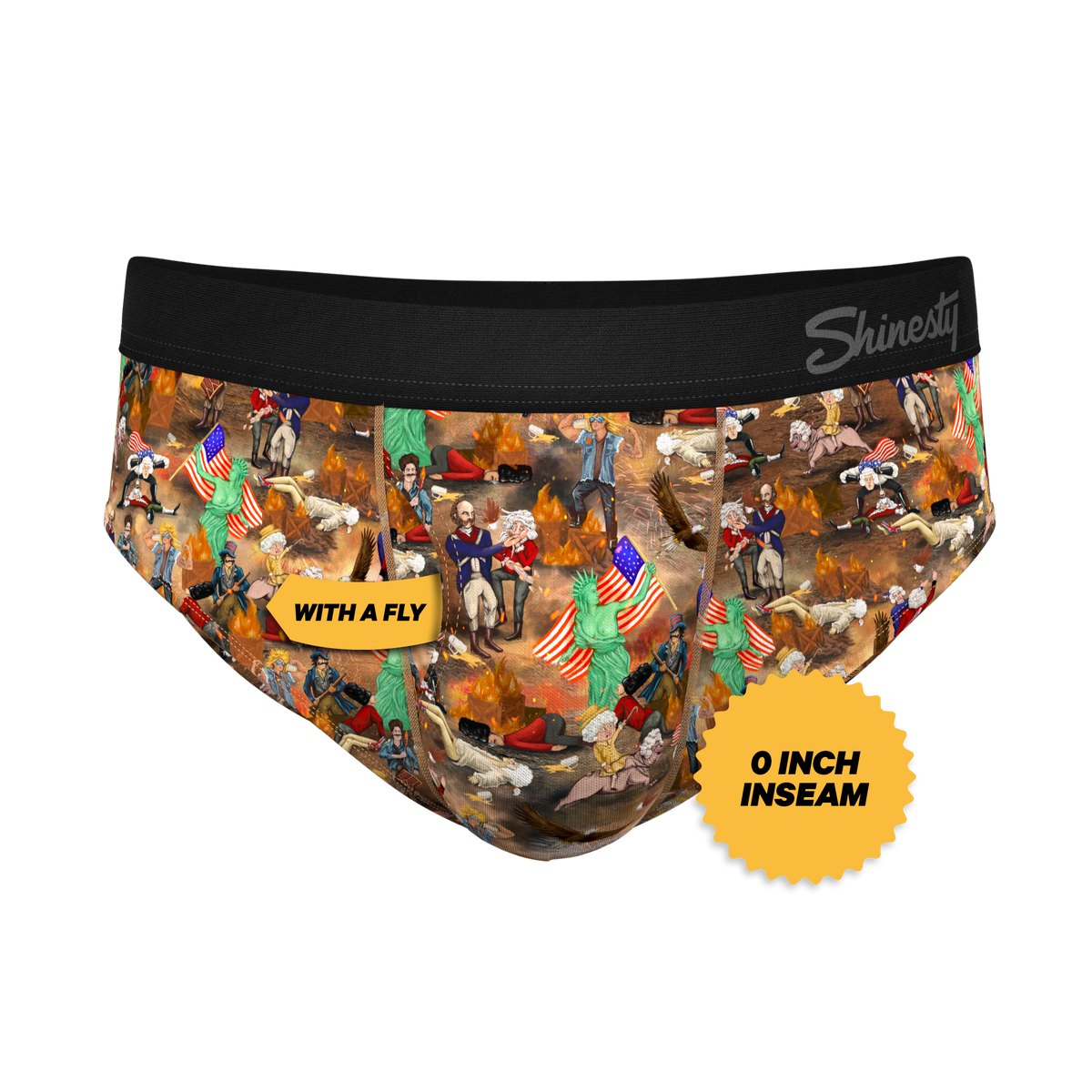 The Boston Tea Bag Party | Patriotic Ball Hammock® Pouch Underwear Briefs - Shinesty