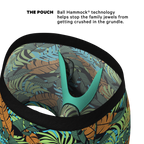 The Botanist | Tropical Leaves Ball Hammock® Pouch Underwear With Fly - Shinesty