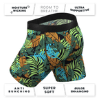 The Botanist | Tropical Leaves Ball Hammock® Boxer - Long Leg - Shinesty