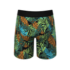 The Botanist | Tropical Leaves Ball Hammock® Boxer - Long Leg - Shinesty
