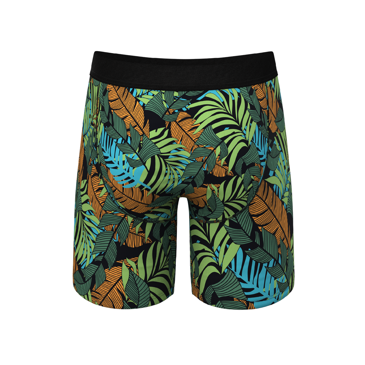 The Botanist | Tropical Leaves Ball Hammock® Boxer - Long Leg - Shinesty