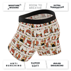The Bottomless Blackjack | Vintage Playing Cards Ball Hammock® Pouch Underwear With Fly - Shinesty