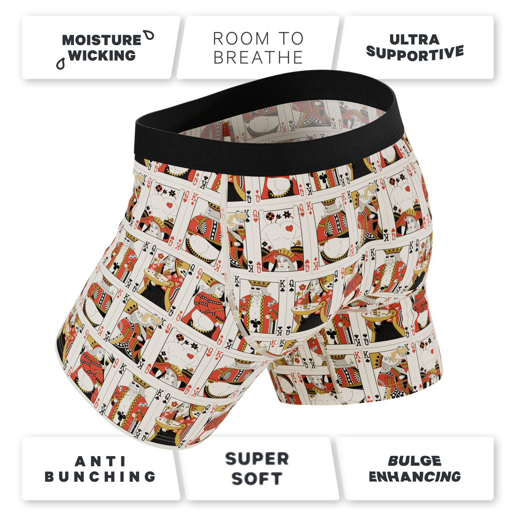 The Bottomless Blackjack | Vintage Playing Cards Ball Hammock® Pouch Underwear - Shinesty
