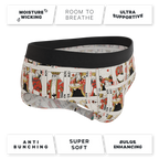 The Bottomless Blackjack | Vintage Playing Cards Ball Hammock® Pouch Underwear Briefs - Shinesty