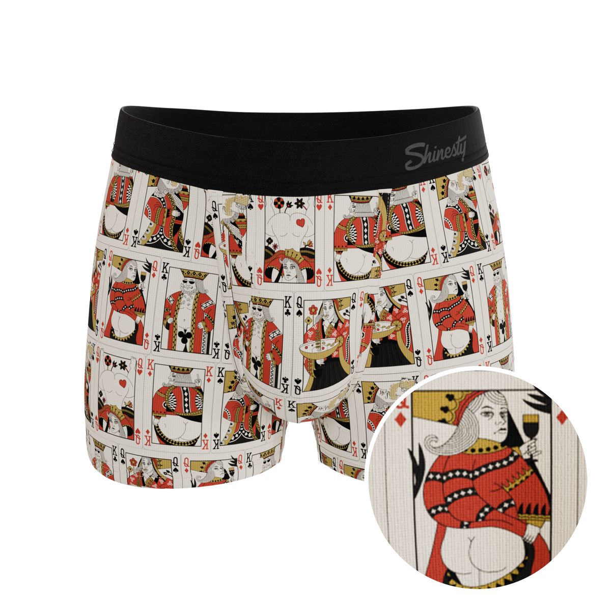 The Bottomless Blackjack | Vintage Playing Cards Ball Hammock® Pouch Trunks Underwear - Shinesty