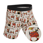 The Bottomless Blackjack | Vintage Playing Cards Ball Hammock® Boxer - Long Leg - Shinesty
