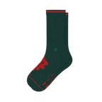 The Bow On Top | Ribbon Present Heel Hammock™ Crew Socks - Shinesty