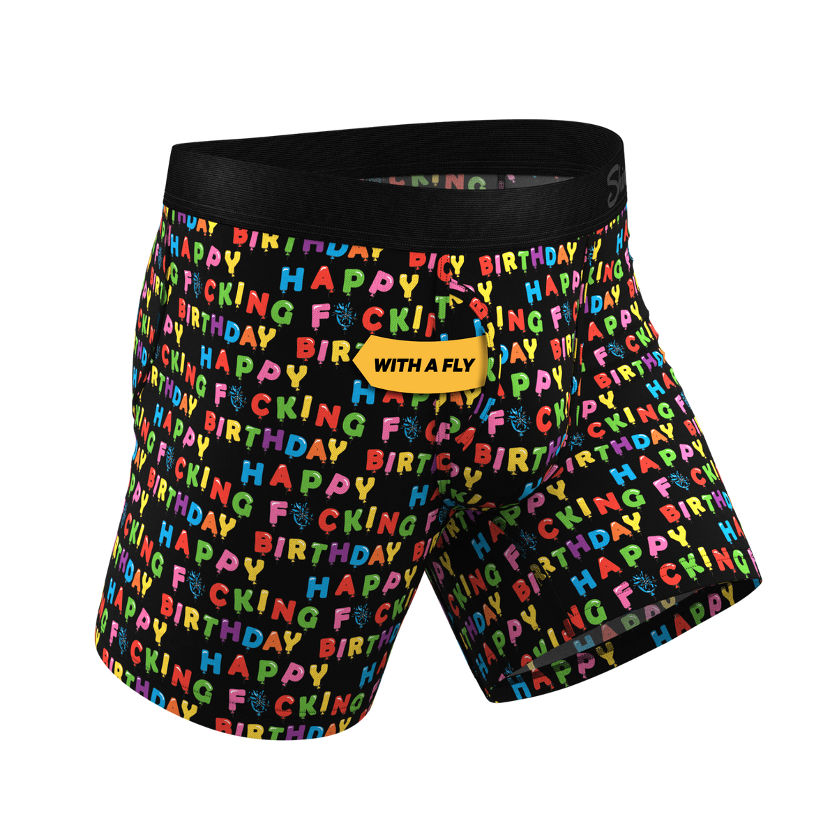 The Surprise Party | Birthday Balloons Ball Hammock® Pouch Underwear With Fly - Shinesty