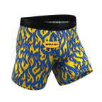 The Fire Crotch | Flames Ball Hammock® Pouch Underwear With Fly - Shinesty
