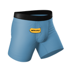 The Blue Ball Effect | Dusty Blue Ball Hammock® Pouch Underwear With Fly - Shinesty
