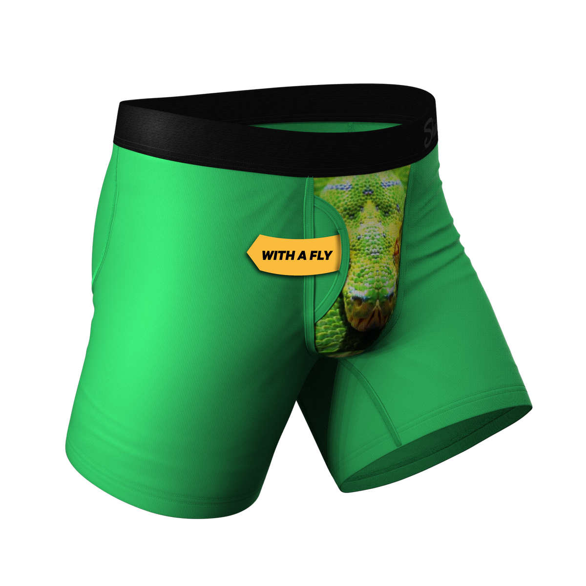 The Trouser Snake | Boa Ball Hammock® Pouch Underwear With Fly - Shinesty