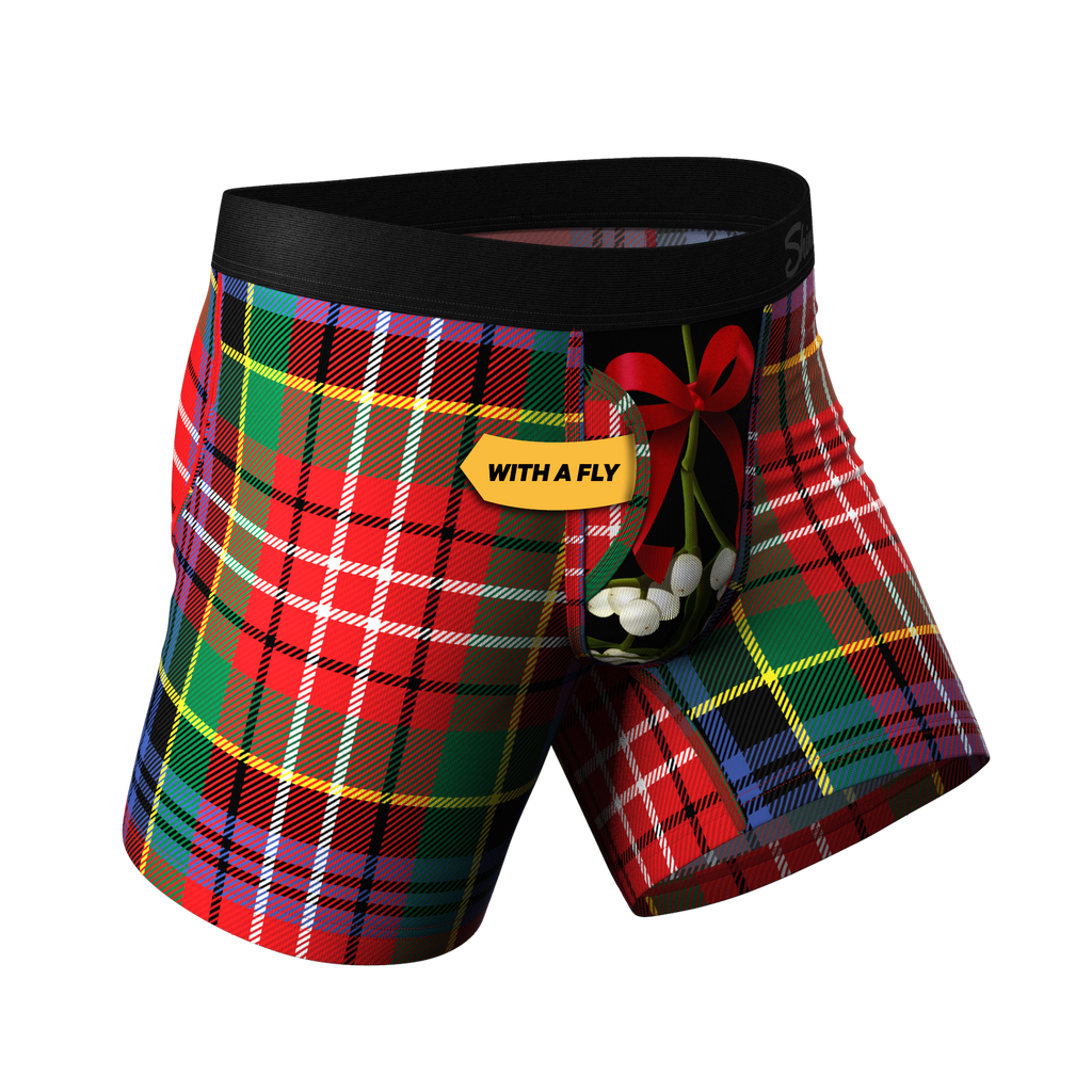 The Kiss Me There | Mistletoe Ball Hammock® Pouch Underwear With Fly - Shinesty