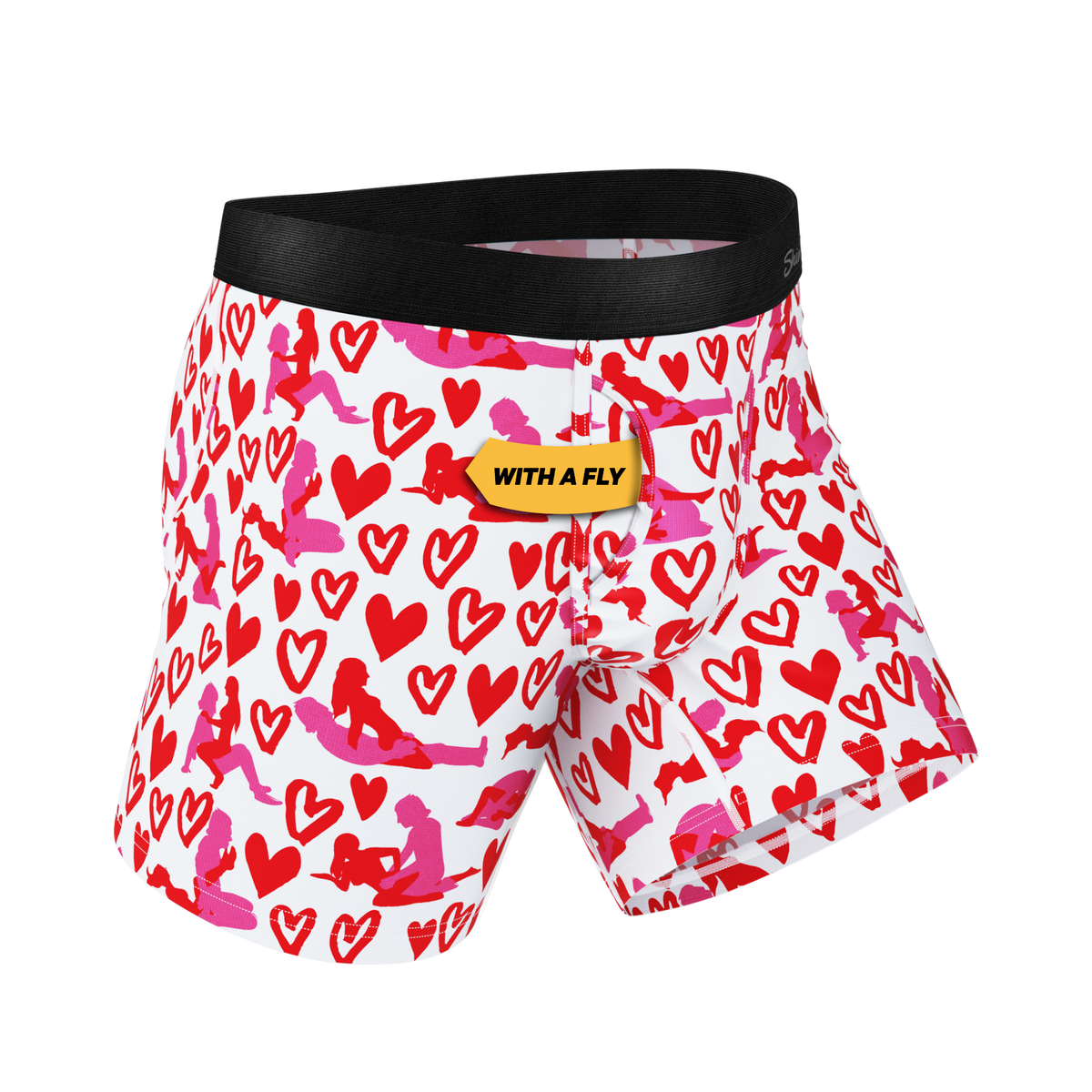 The Hot-Blooded Handbook | Valentines Ball Hammock® Pouch Underwear With Fly - Shinesty