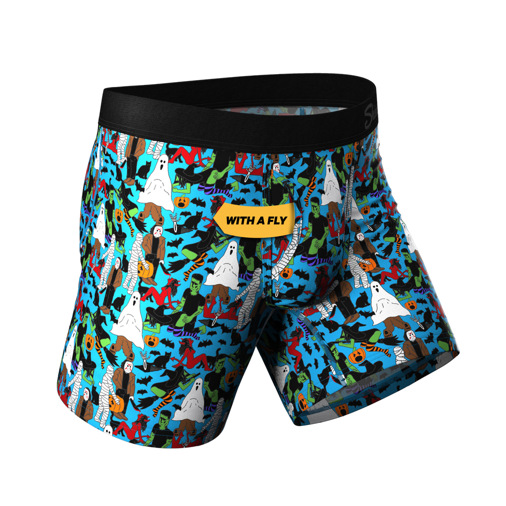The Monster Smash | Halloween Ball Hammock® Boxers With Fly - Shinesty