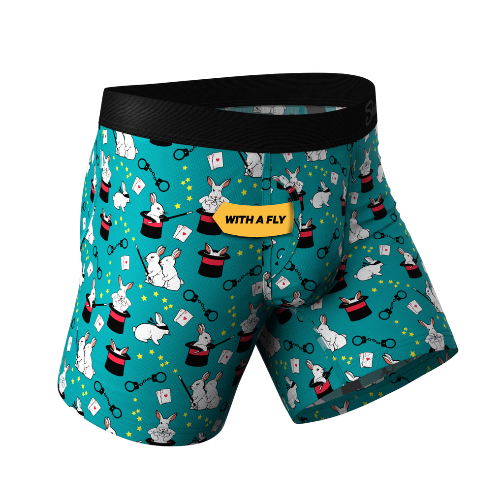 The AbracaDoMe | Magic Bunny Ball Hammock® Pouch Underwear With Fly - Shinesty