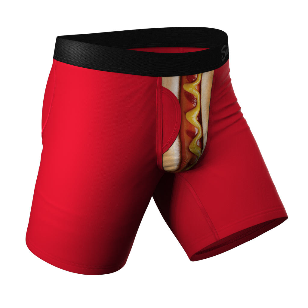 The Coney Islands | Hot Dog Ball Hammock® Boxer - Long Leg - Shinesty